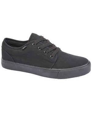 DEK Plimsolls Lace Up Snr - Black (Indoor P.E)